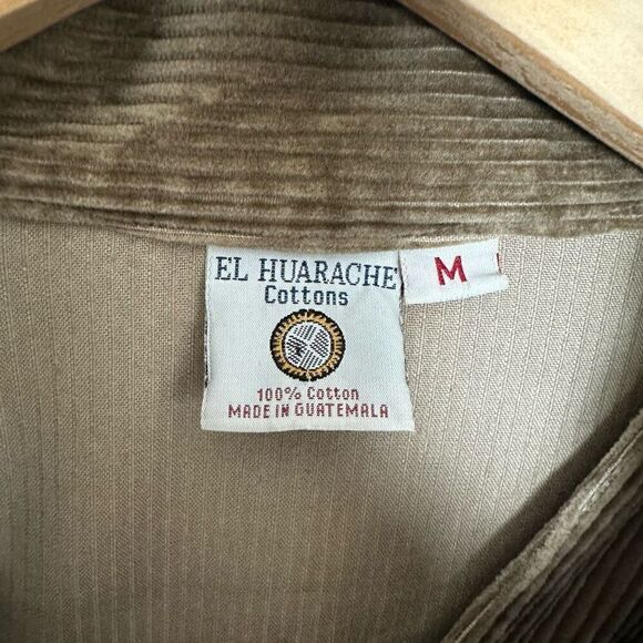EL Huarache Cottons Vintage Handmade Women’s Tan Brown Corduroy Overall Jacket S - Picture 5 of 16
